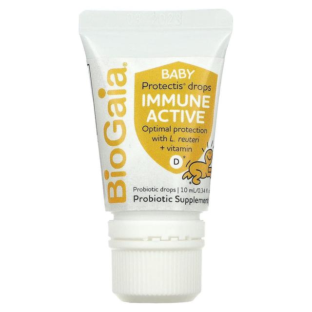 BioGaia, Baby Protectis Drops, Immune Active, 0-36 Months, 600 IU, 0.34 fl oz (10 ml) on Productcaster.