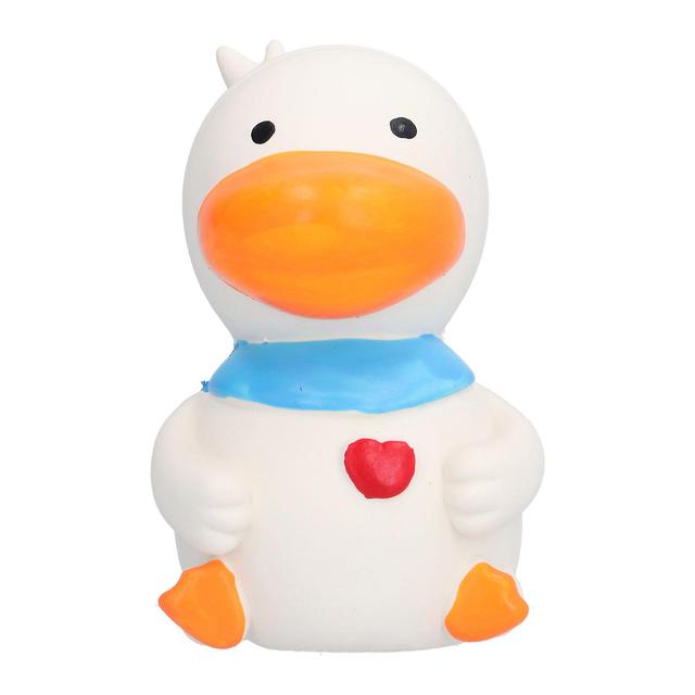 Waoniq Latex Duck Dog Legetøj Durable Cute Cute Funny Squeak Duck Legetøj til hund hvalp tygge Playingwhite on Productcaster.