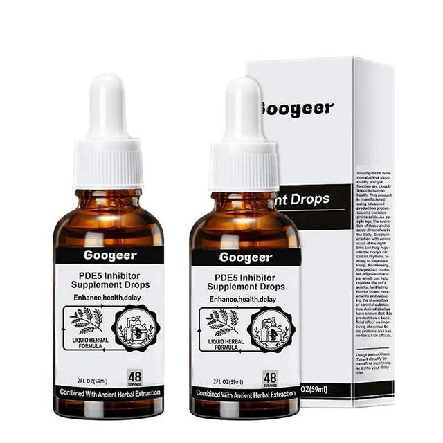 2stk PDE5-hæmmer Supplement Drops Udholdenhed Udholdenhed &; Styrke Booster Glad kone Hemmelige dråber on Productcaster.