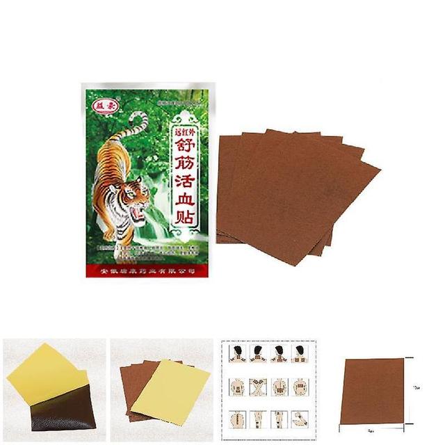 64 Pcs Tiger Balm Pain Relief Patch Far-infrared Paste Release Body Plaster Red on Productcaster.