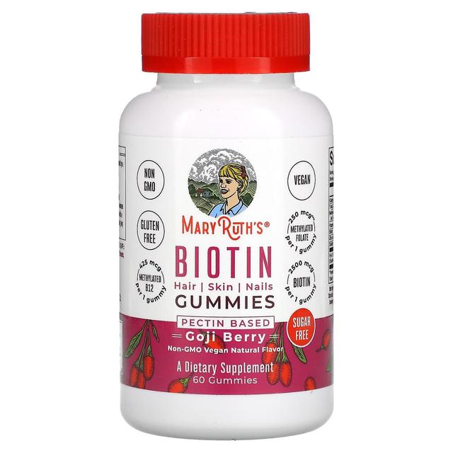 MaryRuth Organics, Biotin Gummies, Goji Berry, 60 Gummies on Productcaster.