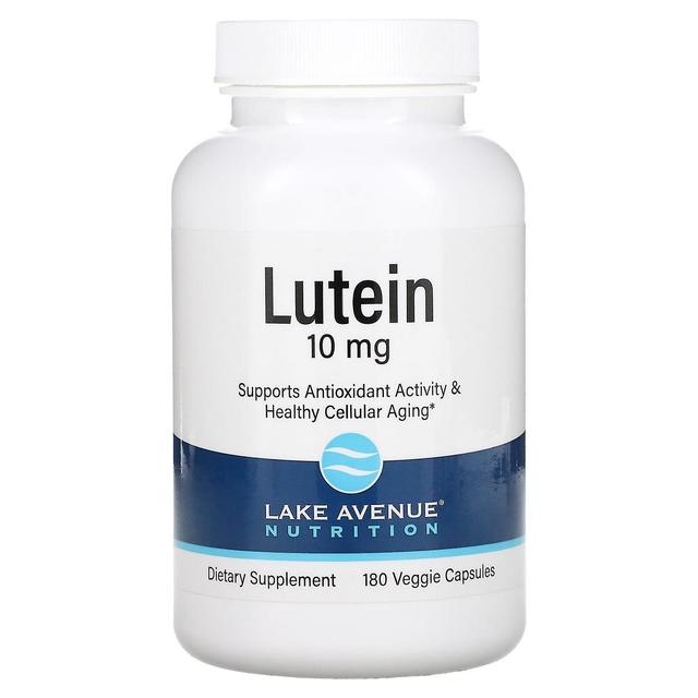 Lake Avenue Nutrition, Lutein, 10 mg, 180 Veggie Capsules on Productcaster.