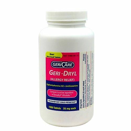 McKesson Soulagement des allergies Geri-Care 25 mg Comprimé de force 1000 par flacon, compte de 1 (boîte de 4) on Productcaster.