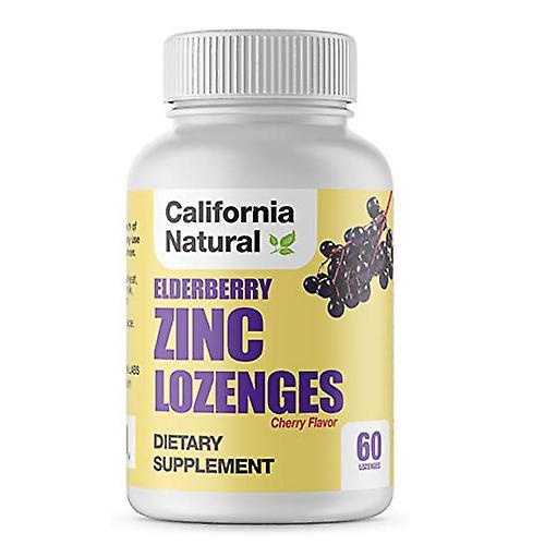 California Natural Elderberry Zinc Lozenges, 60 Lozenges (Pack de 1) on Productcaster.