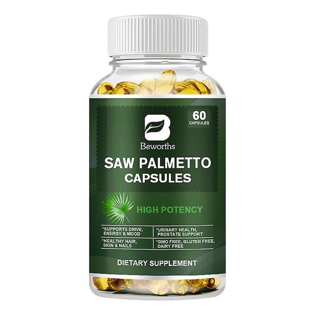 Visgaler Saw Palmetto Capsules Help Prostate Health Prevent Dht Hair Loss Enhance Hair Growth Supplements Support Urinary Tract Health 60 pcs on Productcaster.