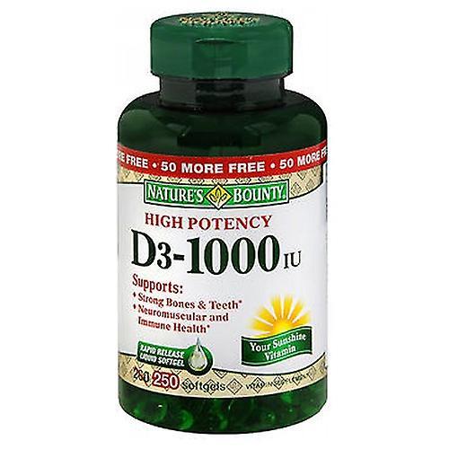 Natures Bounty Nature's Bounty D3 High Potency,1000 IU,24 X 250 Softgels (Pack of 1) on Productcaster.