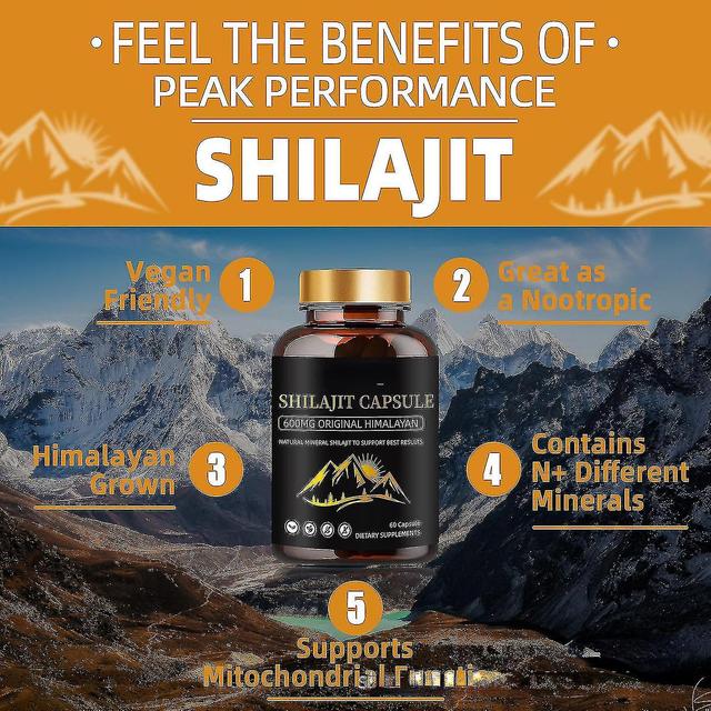 600mg Shilajit , Himalayan Shilajit Ct S, Shilajit Himalayan Shilajit Adap Immune 2pcs on Productcaster.