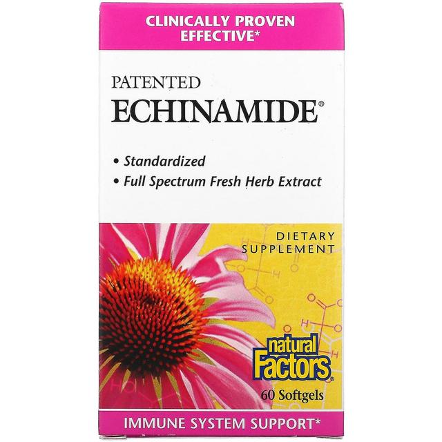 Natural Factors, Patented Echinamide, 60 Softgels on Productcaster.