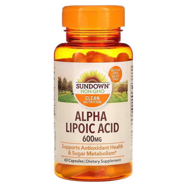 Sundown Naturals, Ácido alfa-lipóico, 600 mg, 60 Cápsulas on Productcaster.