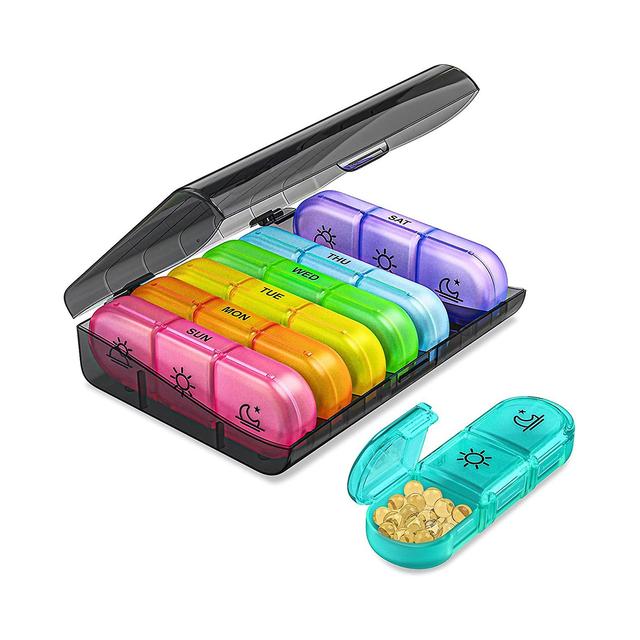 Pills Organizer For Case Portable 21 Grids Travel Medical Drugs Tablet Container C on Productcaster.