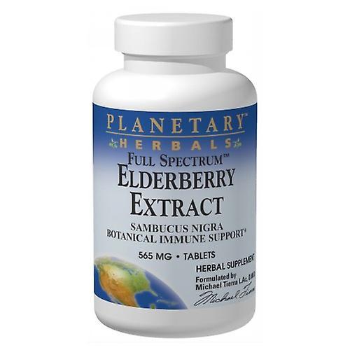 Planetary Herbals Planetaire kruiden Full Spectrum Vlierbessen Extract, 525 mg, 90 Tabs (Pack van 1) on Productcaster.