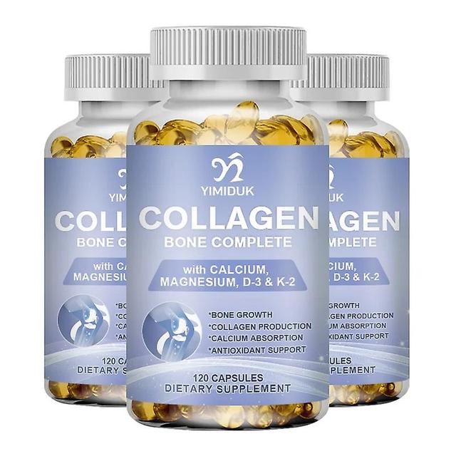 Eccpp Collagen Bone Complete Capsules Formula With Plant Calcium & Magnesium For Bone Growth Collagen Production Calcium 3 Bottles 60PCS on Productcaster.