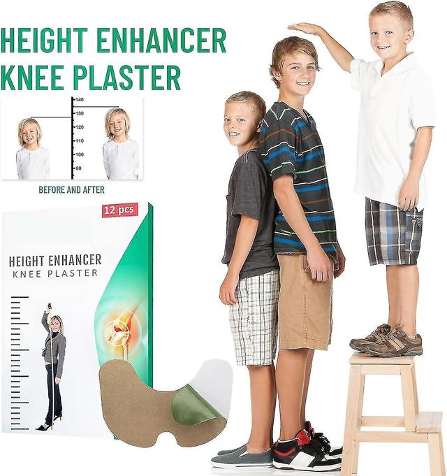 Height Growth Patches, Height Enhancer Knee Plaster, Premium Peak Height Growth Supplement For Kids Teens To Grow Taller Naturally 3 Pack - 36pcs on Productcaster.