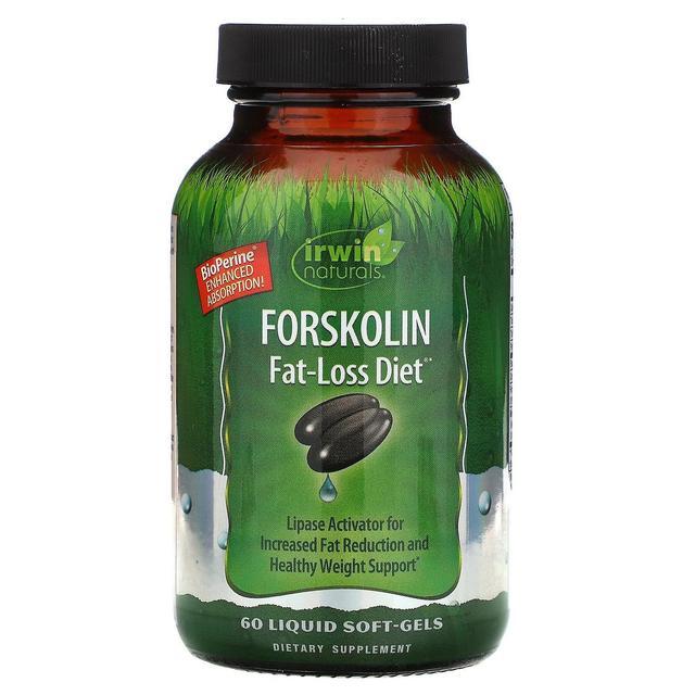 Irwin Naturals, Forskolin, Fat-Loss Diet, 60 Liquid Soft-Gels on Productcaster.