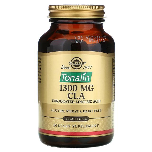 Solgar, Tonalin CLA, 1 300 mg, 60 pehmeää geeliä on Productcaster.