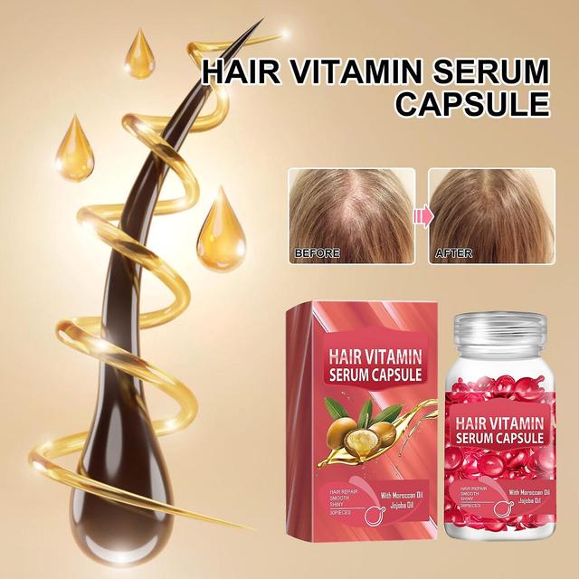 Capsule de sérum de vitamine pour les cheveux,Capsules d’huile capillaire pour capsules de soins capillaires,Formule d’essence hydratante pour les ... on Productcaster.