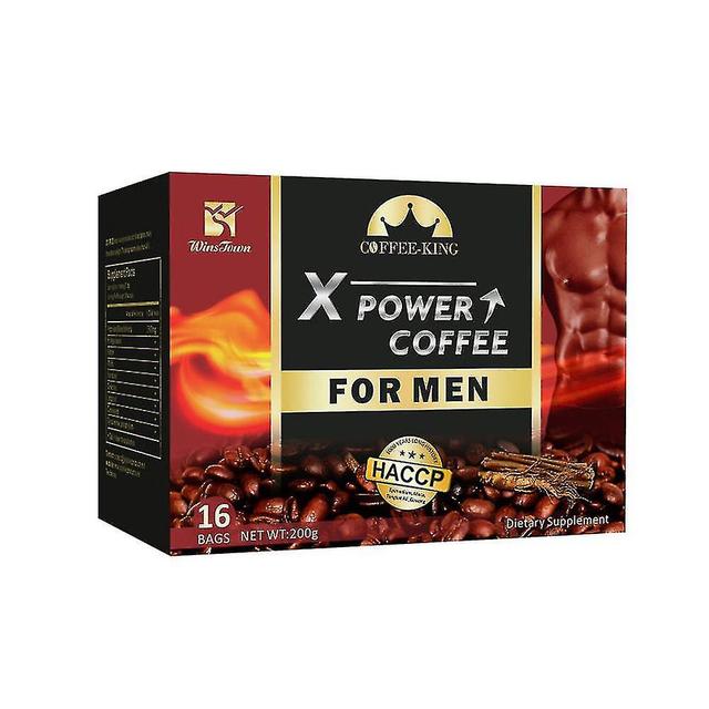 X Power Coffee Para Homens Ginseng Maca Aliviar o Estresse Energia Desejo Sexual 16pc/box saúde natural pura e natural on Productcaster.