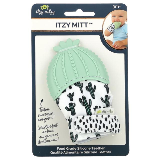 itzy ritzy, Itzy Mitt, Food Grade Silicone Teether, 3+ Months, Cactus, 1 Teether on Productcaster.