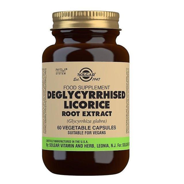 Solgar Deglycyrrhized Licorice Root Extract Vegicaps 60 (12537114) on Productcaster.