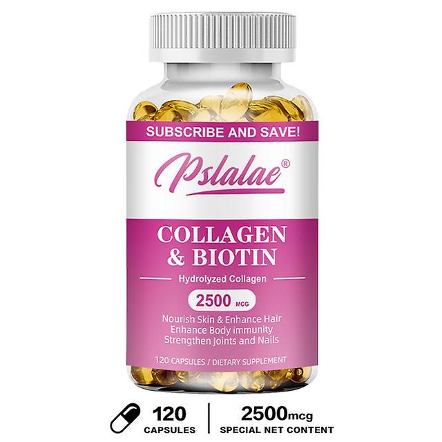 Vorallme Collagen Capsules With Biotin, Gluten Free, Hair Healthy, Beautiful Skin & Nails Support, Dietary Supplement, 120 Capsules on Productcaster.