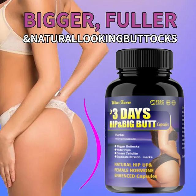 1 flaske Butt Enhancement kapsler - 3-dages Butt og Big Butt Enhancement Pills - Fremmer Butt Growth - Løft og opstrammende supplement 1pc on Productcaster.