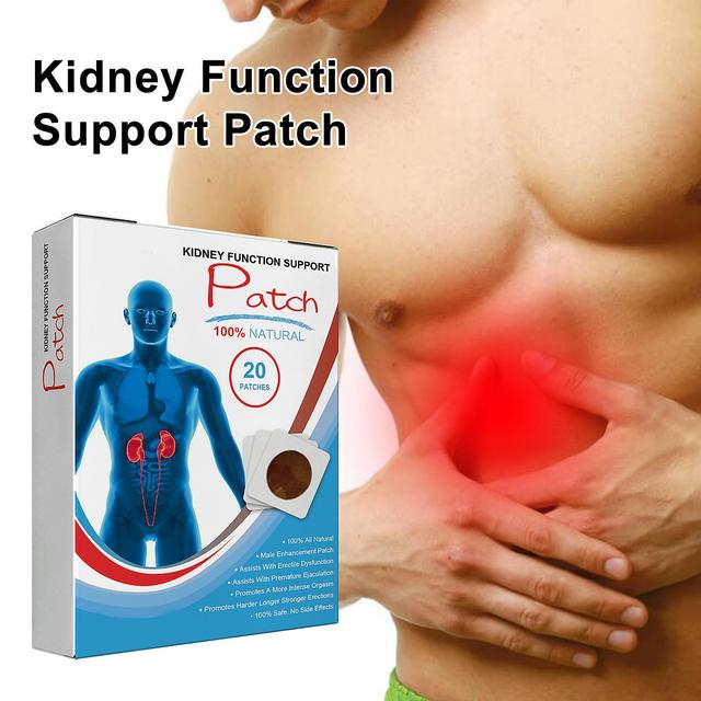 Ofocase Kidney Function Support Patch, Kidney Function Improve Overall Physical Health Promote Detoxification, Improve Sleep Navel Patch Body 40 pcs on Productcaster.