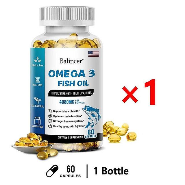 Visgaler Omega-3 Fish Oil Triple Action Epa/dha Supports Heart, Brain Function, Immune System, Eye, Skin And Joint Health 1 bottle on Productcaster.