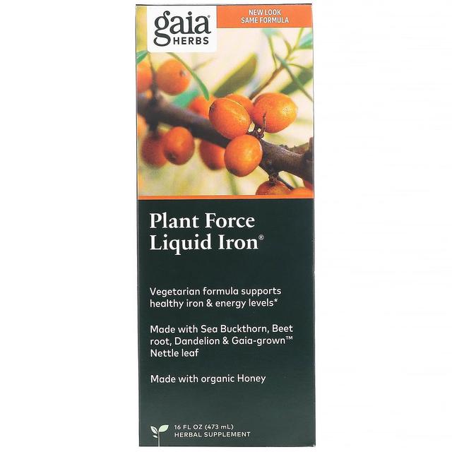 Gaia Herbs Gaia Örter, Plant Force Liquid Iron, 473 ml on Productcaster.