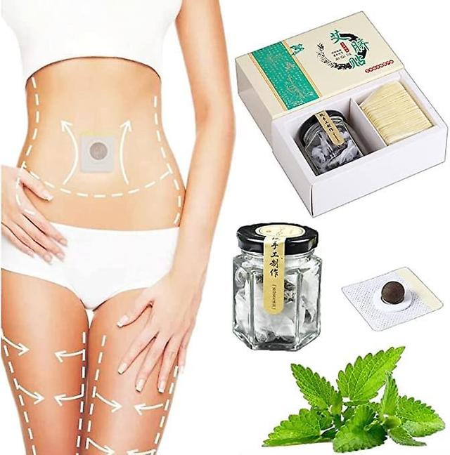 Lonfdy 90pcs Effective Ancient Remedy Healthy Slimming Belly Pellet Mugwort Navel Sticker Deep Cleansing Sleeping & Dehu_midification on Productcaster.