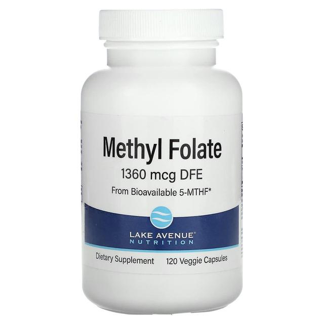 Lake Avenue Nutrition, Methyl Folate, 1,360 mcg, 120 Veggie Capsules on Productcaster.