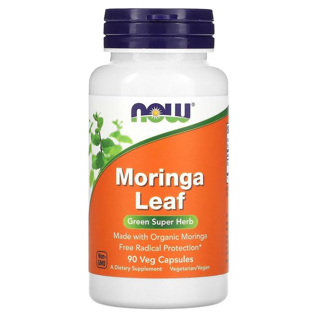 NOW Foods, Moringa Leaf, 90 Veg Capsules on Productcaster.