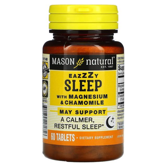 Mason Natural, Eazzzy Sleep with Magnesium & Chamomile, 60 Tablets on Productcaster.