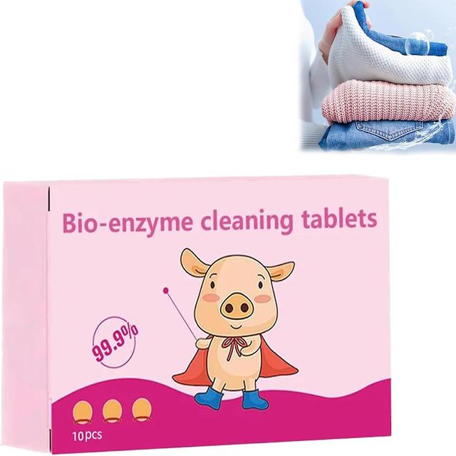 Lisade Multifunctional Bioenzyme Cleaning Tablets,bio-enzyme Explosive Salt, Multi-functional Dissolve Concentrated Cleaning Tablets 10 Pcs on Productcaster.