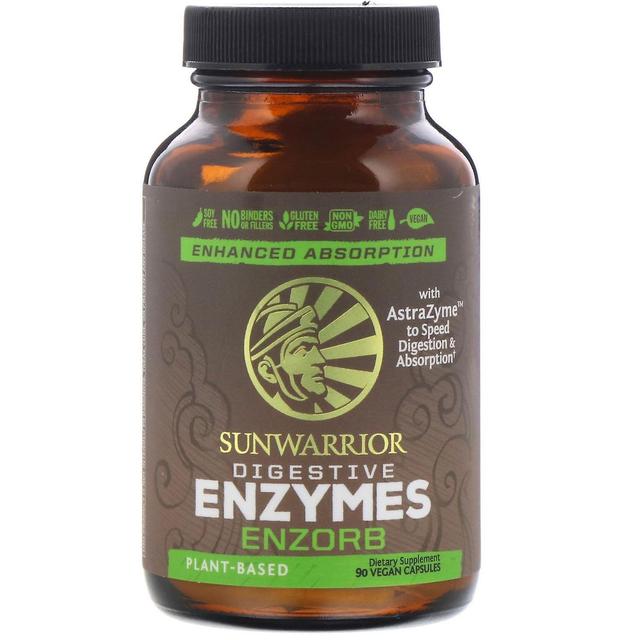 Sunwarrior, Enzorb Digestive Enzymes, 90 Vegan Capsules on Productcaster.