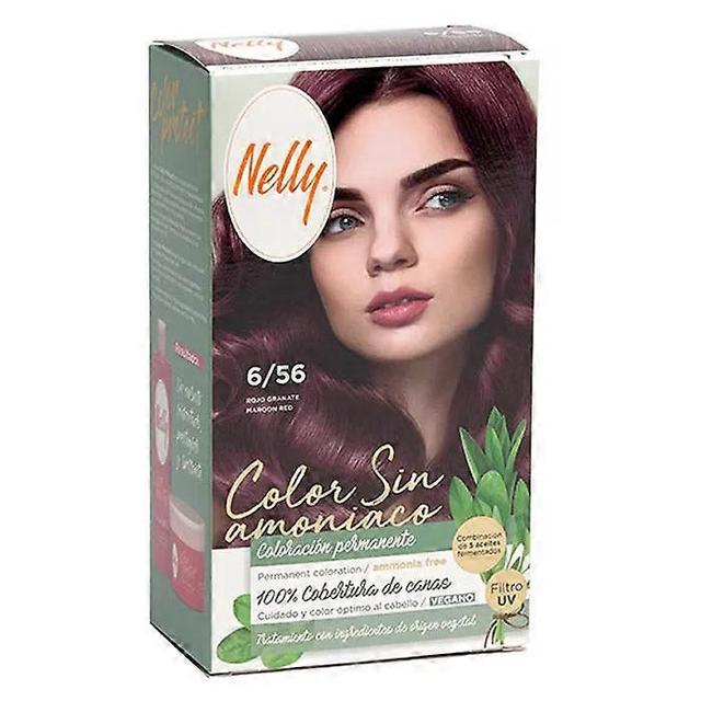 Nelly color sin amoniaco 6,56 maroon red hair dye on Productcaster.