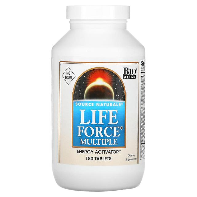 Source Naturals, Life Force Multiple, Pas de fer, 180 comprimés on Productcaster.