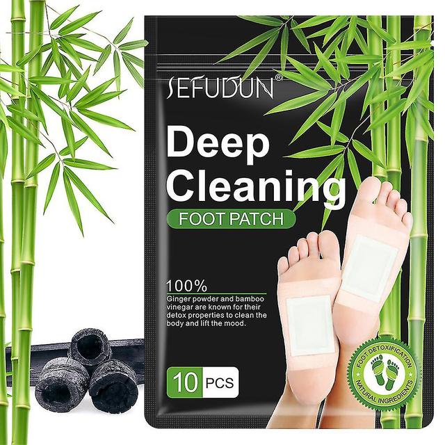 10/20/30/50pcs Detox Foot Pads Bamboo Vinegar Natural Herbal Toxins Cleansing Adhesive Patches Plaster Improve Sleep Feet Stickers 10Pcs on Productcaster.