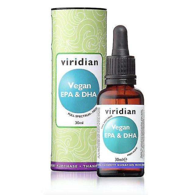 Brand Viridian vegaaninen EPA & Dhaöljy - 30ml, kasvipohjainen omega-3, terveyslisä (535) on Productcaster.