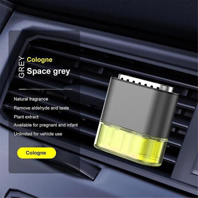 Car Air Freshener Air Vent Perfume Replacement Car Liquid Fragrance Alloy Air Purifier Conditioning Auto Interior Accessories grey cologne on Productcaster.