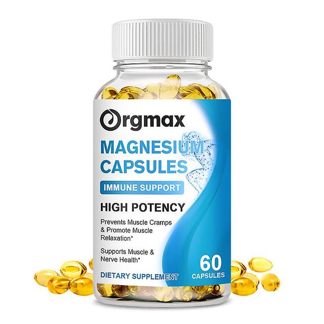 Visgaler Orgmax Glycine Magnesium Citrate Capsules Beauty Health Care Vitamin D B6 Cognitive Function Calm Mood Sleep Aid Muscle Recovery 60 pcs on Productcaster.