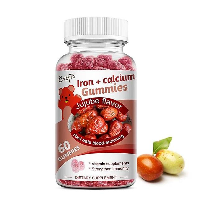 Catfit Red Date Gummies Iron Calcium Gummies berikar blodtillskott med vitamin C A Vitaminer B Complex för kvinnor Barn och vuxnahuamade Huamade Pa... on Productcaster.