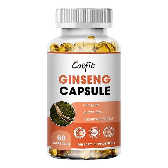 Eccpp Catfit Ginseng Ginkgo Ashwagandha Capsules Memory Cognitive Vision Mood Cardiovascular Blood Circulation Health Kidney Function 60pcs on Productcaster.