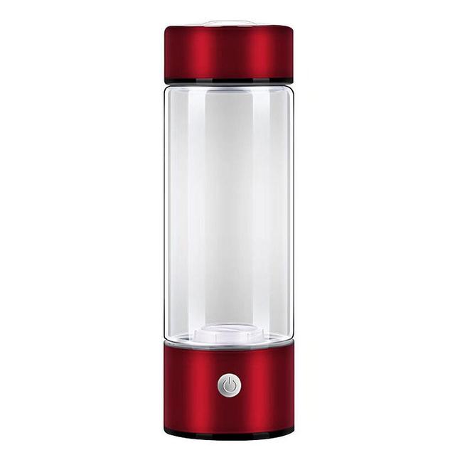 420ml Portable Hydrogen Water Bottle Rechargeable Rich In Antioxidants Improve Muscle Soreness Fatigue Promote Metabolism Water Bottle Red on Productcaster.