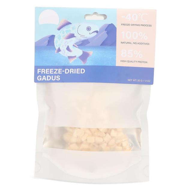 Freeze Dried Cod Grain Snacks for Cats Dogs Pets 1.1oz High Protein Nutritious on Productcaster.