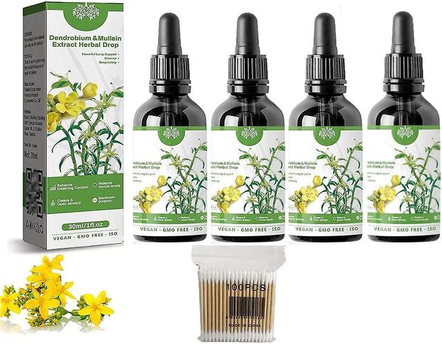 Natural Dendrobium and Mullein Extract - Powerful Lung Support, Cleansing and Respiratory Protection, Dendrobium and Mullein Extract Herbal Drops (... on Productcaster.