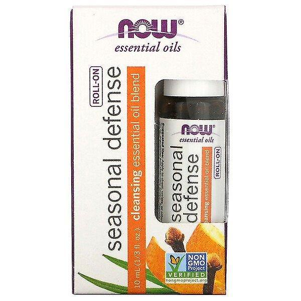 NOW Foods Nu livsmedel, eteriska oljor, säsongsförsvar roll-on, 1/3 fl oz (10 ml) on Productcaster.