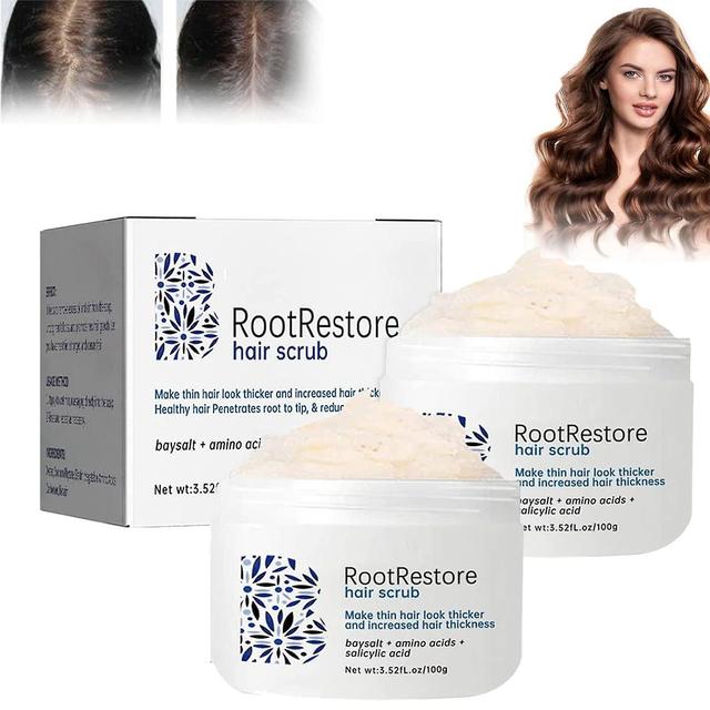 Denstyle Root Restore Hair Scrub, Removes Loose Dandruff Flakes, Deeply Cleaning Hair And Sclap, RootRestore Hair Scrub Supports Scalp Health 2pcs on Productcaster.