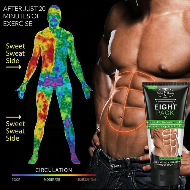 Shakub Men Abdominal Muscle Firming Cream Body Slimming Tummy Belly Stimulator Fat Burning Cream on Productcaster.