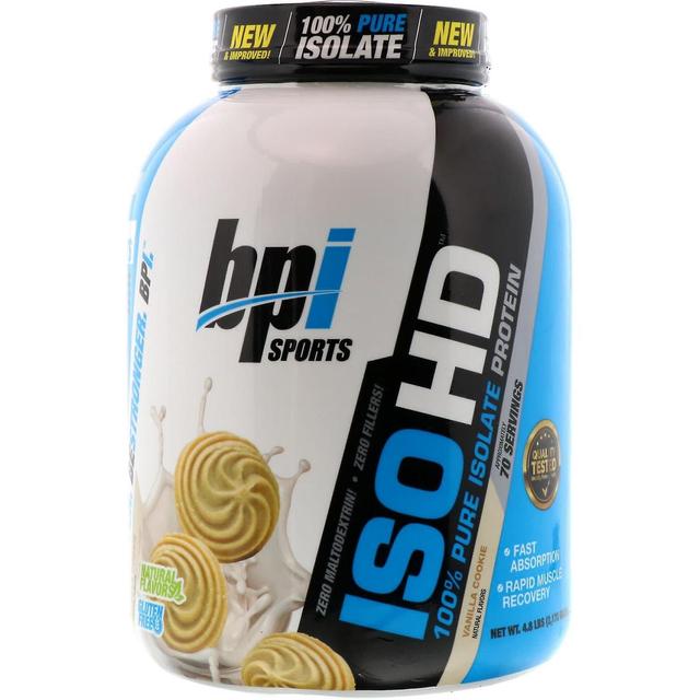 BPI Sports, ISO HD, 100% rent isolatprotein, vaniljkaka, 4.8 lbs (2170 g) on Productcaster.